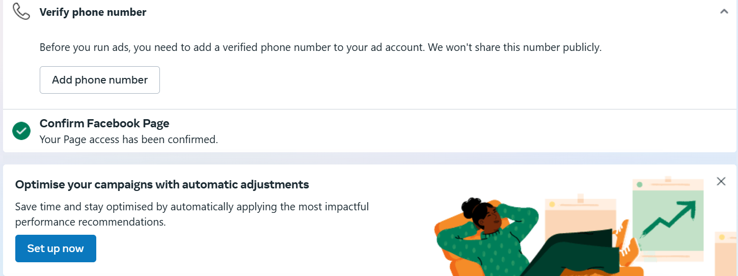 Confirm page